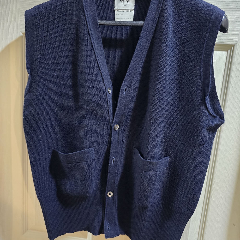 Thom Browne Brooks Brothers Black Fleece Sweater Vest